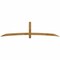Ekena Millwork Bellingham Rough Sawn Timber Gable Bracket, Western Red Cedar, 108"W x 27"H x 4"D x 4"F, 6/12 Pitch GBW108X27X0404BEL00RWR - alternate 1